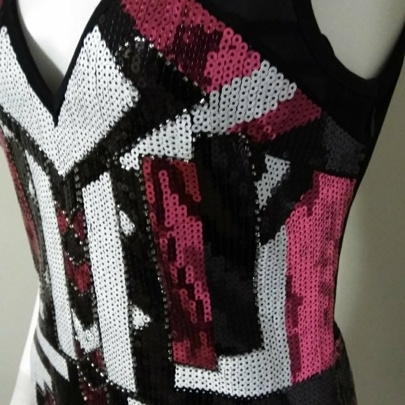 HOT! NWT sequined BEBE mini - Picture 4 of 6